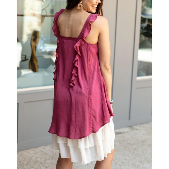 Southern Sweet Ruffled Tunic - Picture 2 of 3